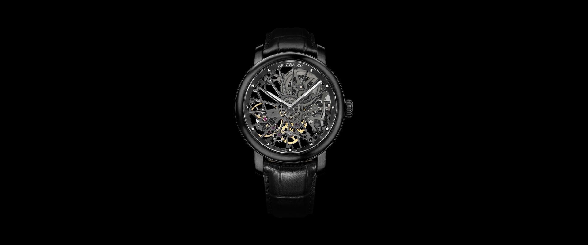 AEROWATCH 50981 NO17 RENAISSANCE SKELETON COBWEB